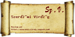 Szerémi Virág névjegykártya