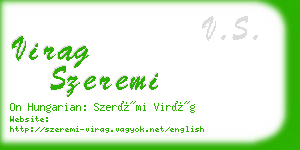 virag szeremi business card